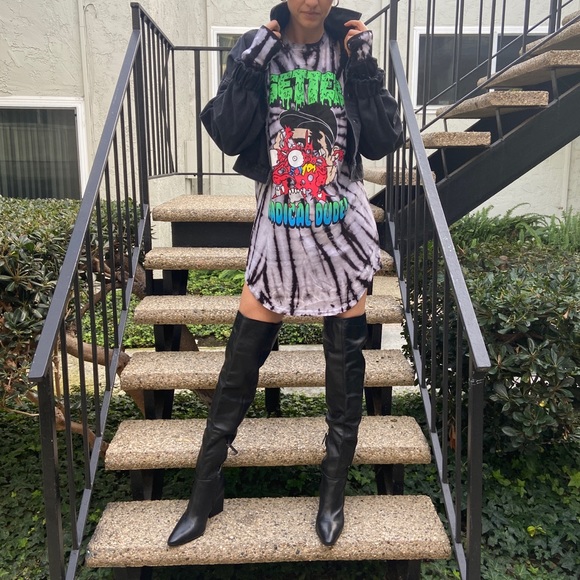 🖤 Leather Thigh High Boots ZARA - Picture 8 of 9